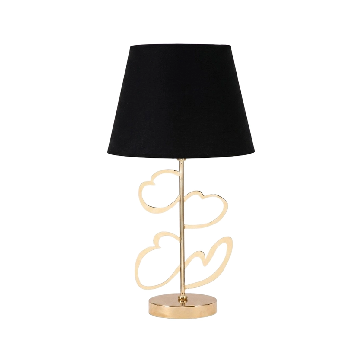 Glam Harts metal and fabric table lamp — 1