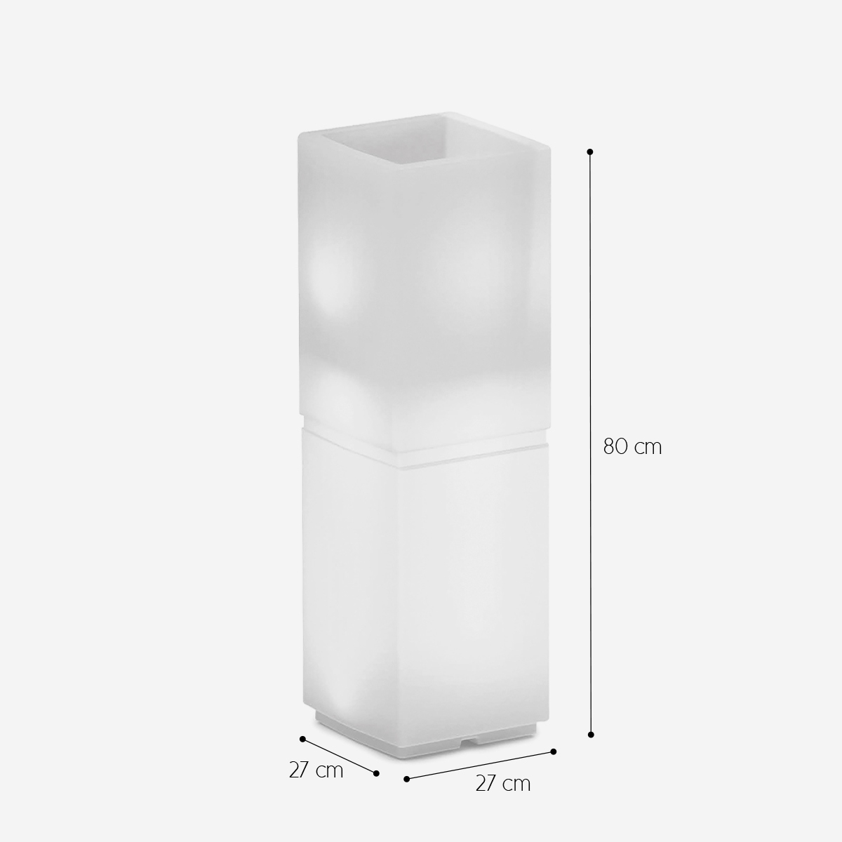 Rechargeable Outdoor RGB LED Floor Lamp IP65 Dune 27 LYXO — 3