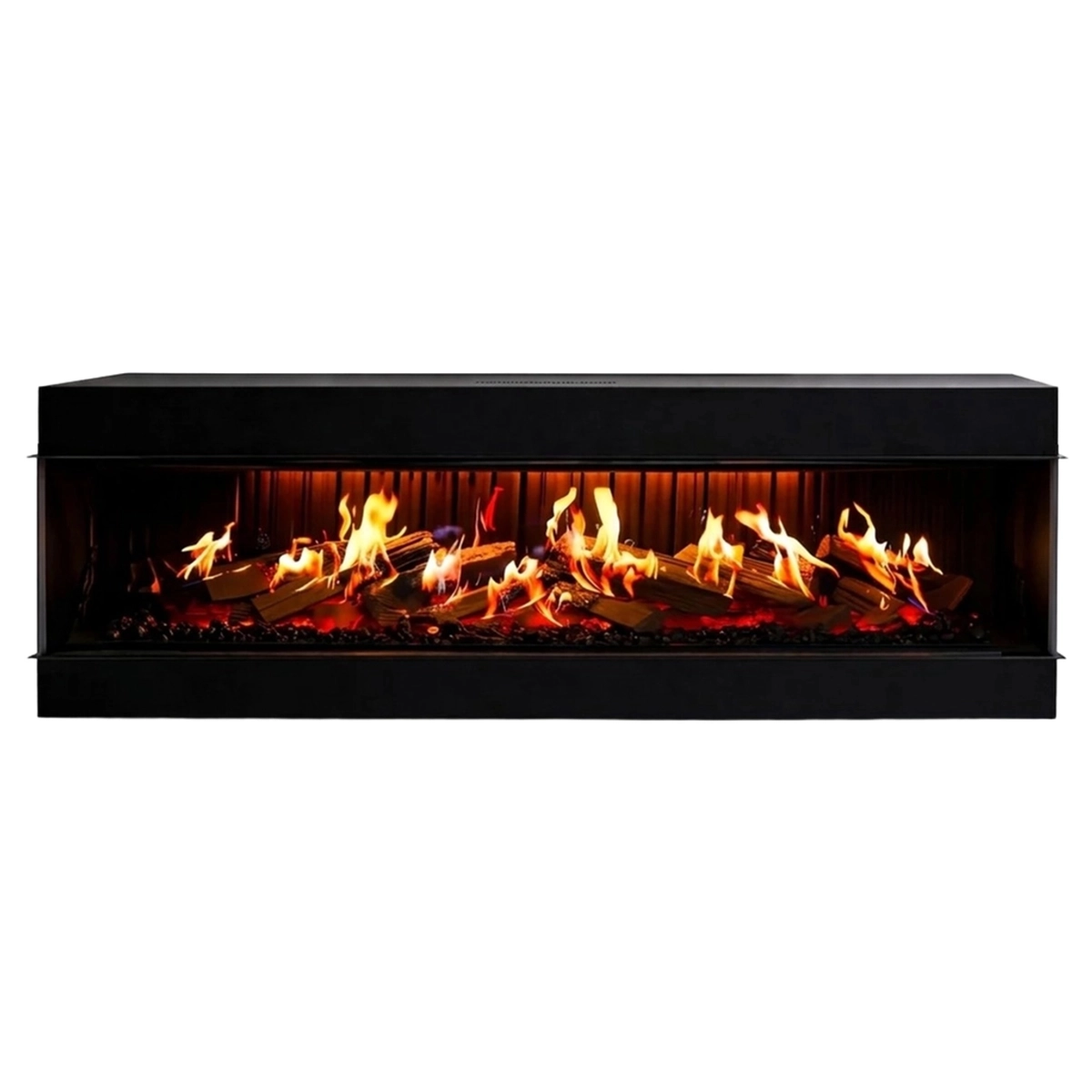 Built-in Wall Electric Fireplace Divina Fire Montreal130 LCD — 4