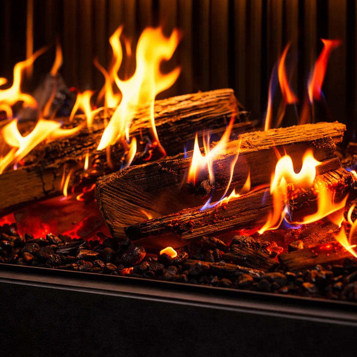 Built-in Wall Electric Fireplace Divina Fire Montreal130 LCD — 3