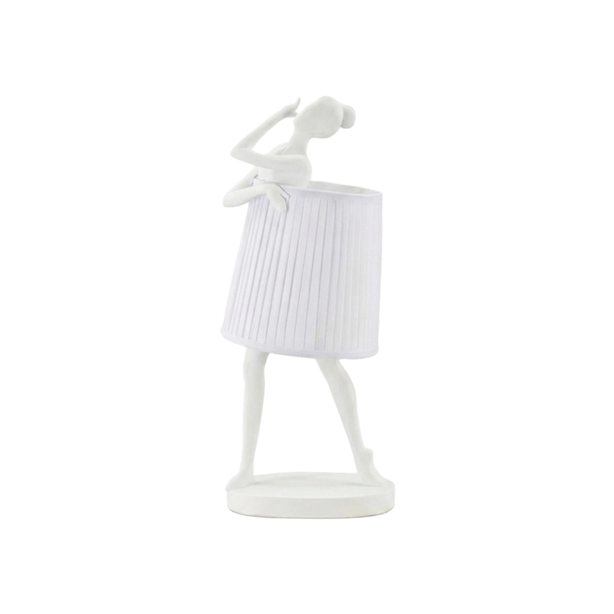 Ballet decorative table lamp with dancer sculpture and shade — 1