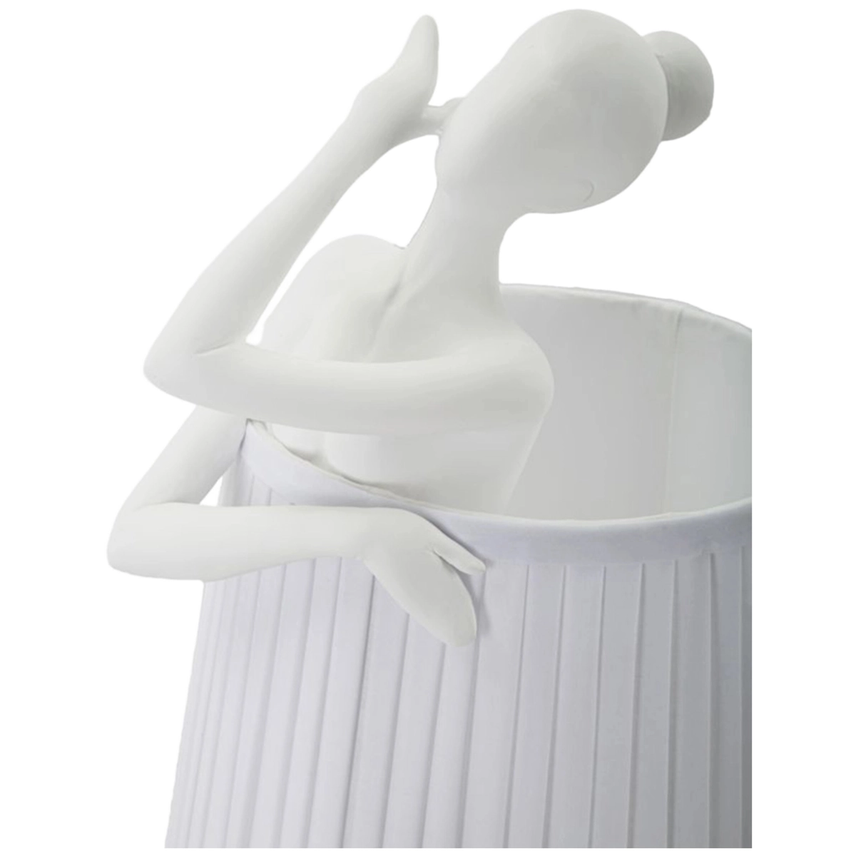 Ballet decorative table lamp with dancer sculpture and shade — 4