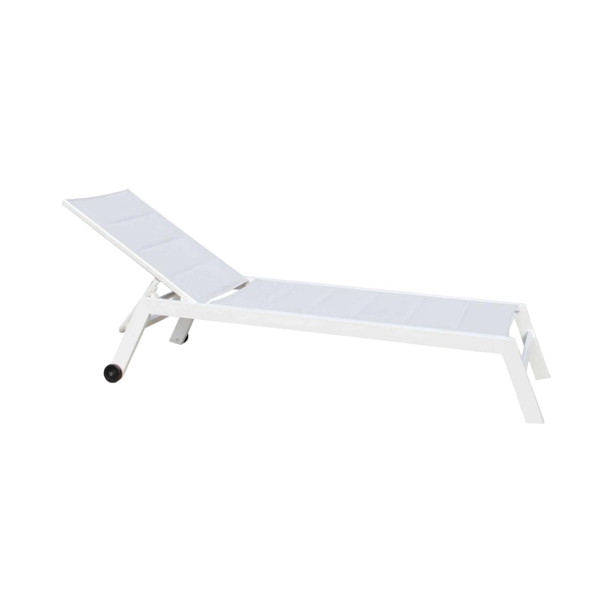 Formentera Aluminium Garden Sun Lounger with Wheels — 1