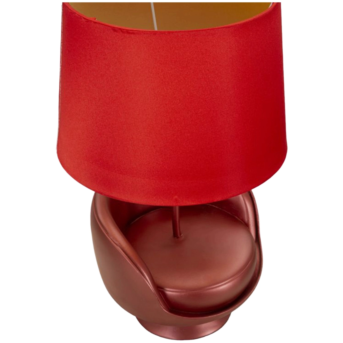 Midcentury Rossa Designer Bedside Table Lamp with Shade — 6