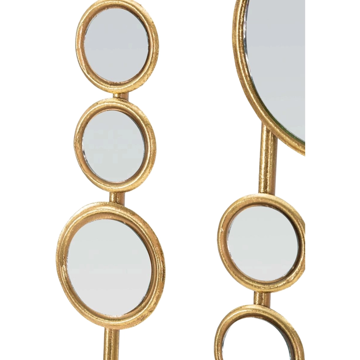 Gloss Gold Geometric Wall Decor Panel with Mirrors Mauro Ferretti — 4