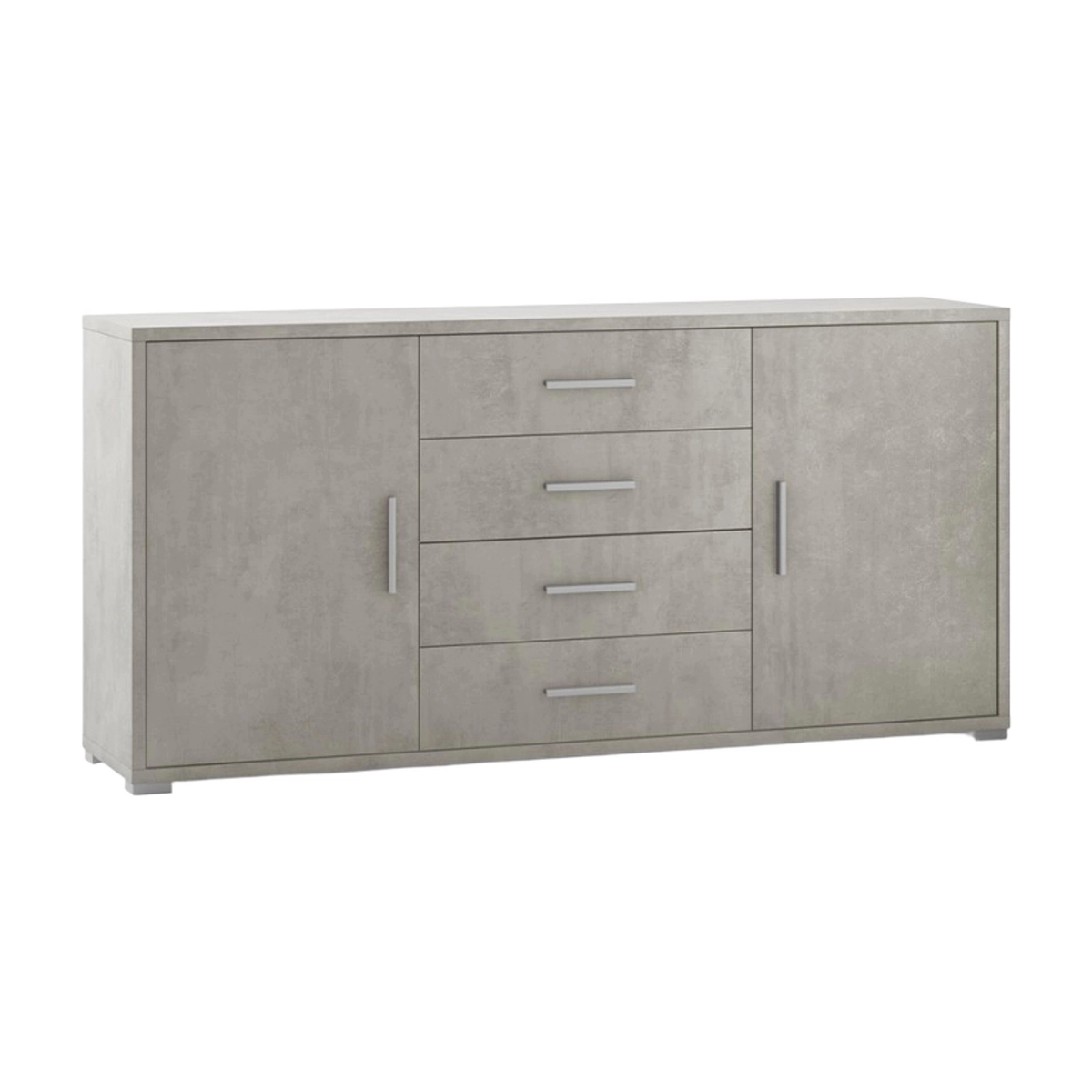 Modern Sideboard with 2 Doors and 4 Drawers Cleore Sarmog Db804k — 1