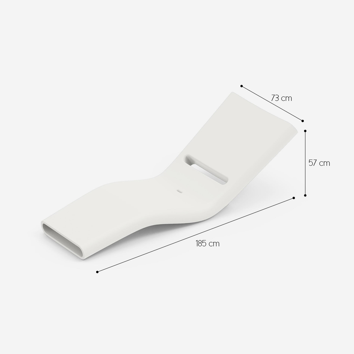 Modern Design Garden Sun Lounger in Polietilene Esse LYXO — 5
