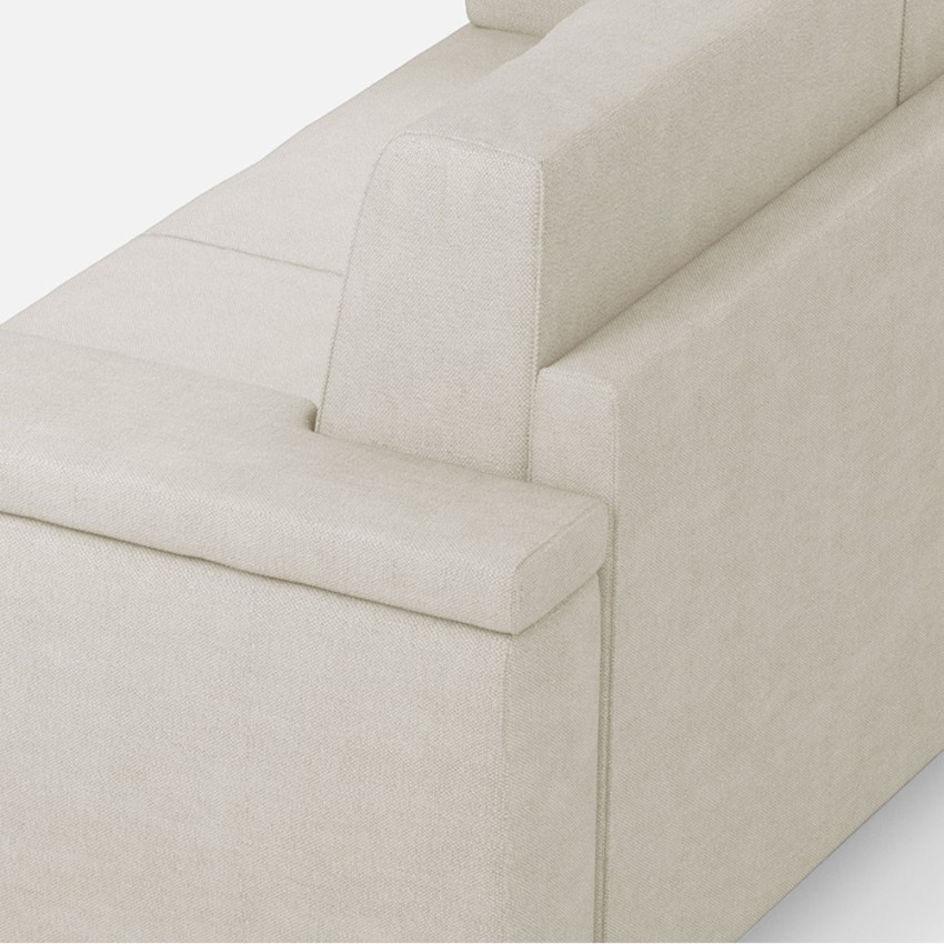 Marrak 120 2-Seater Modern Fabric Sofa Removable Cover — 5