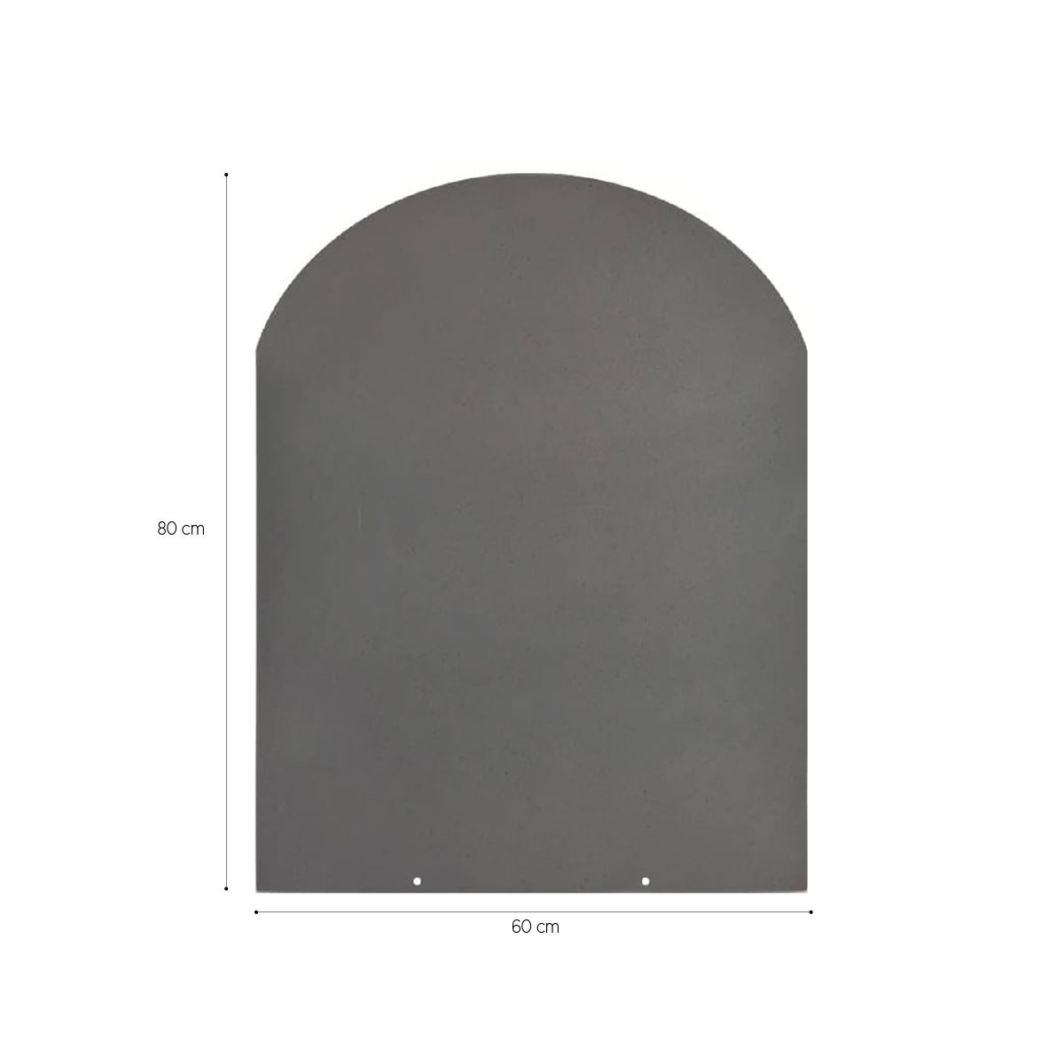 Steel Floor Protection Hearth Pad for Wood & Pellet Stoves 80x60 Divina Fire — 2