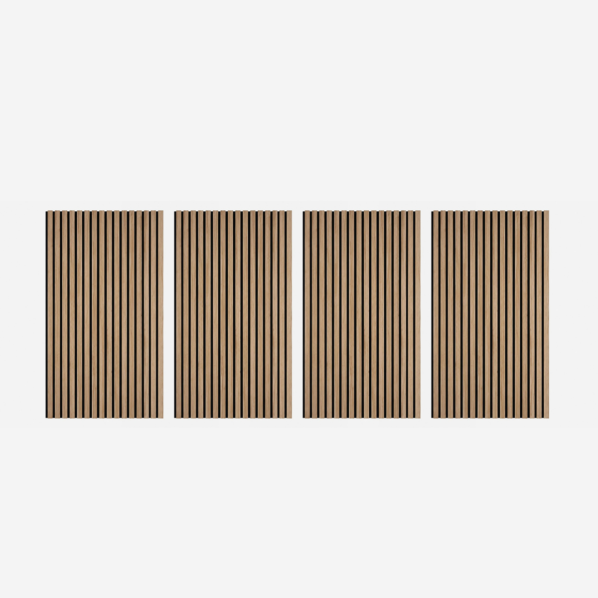 Set of 4 decorative HDF acoustic panels Skog — 1