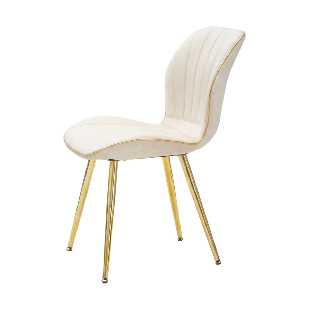 Set of 2 Paris Space upholstered velvet dining chairs — 3