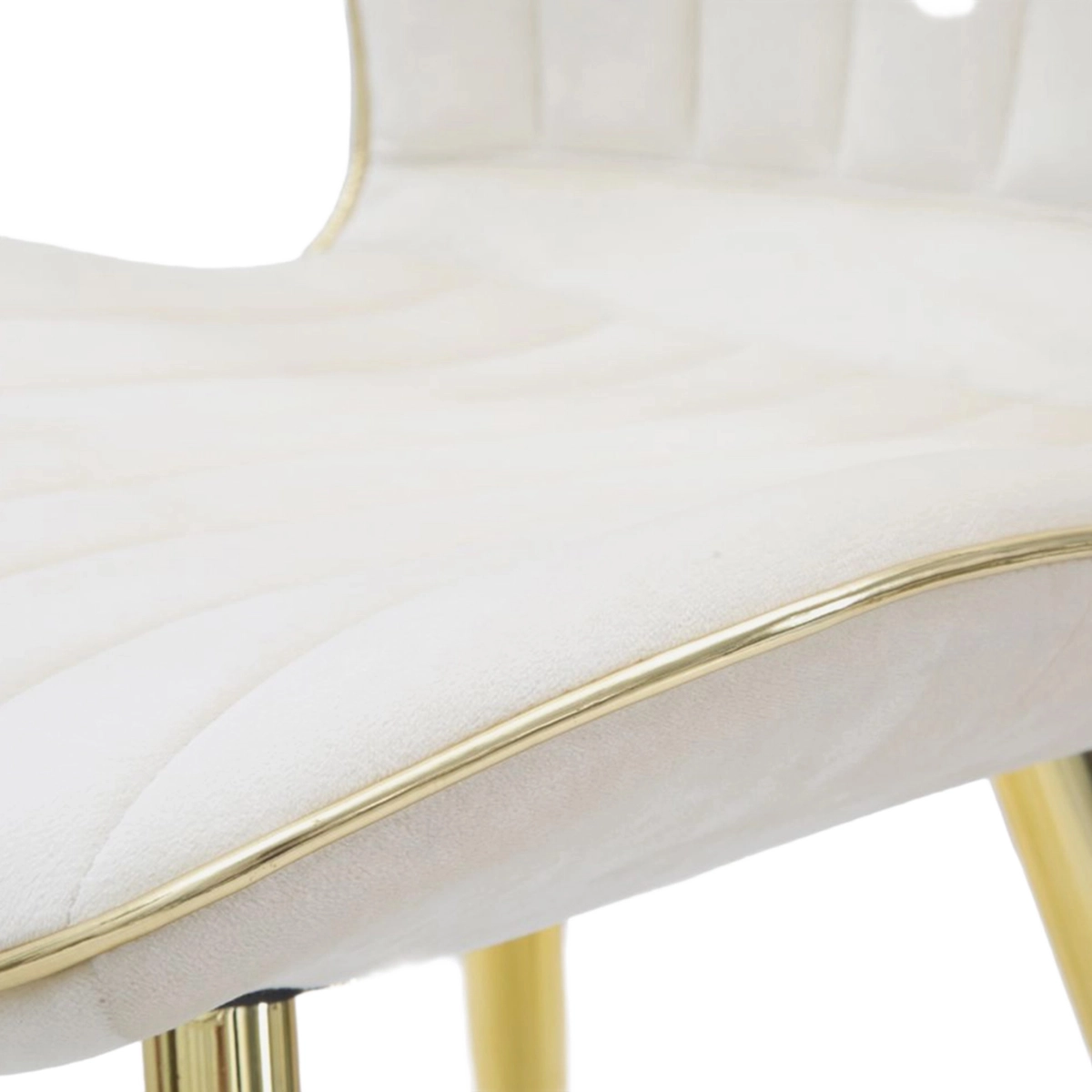 Set of 2 Paris Space upholstered velvet dining chairs — 4