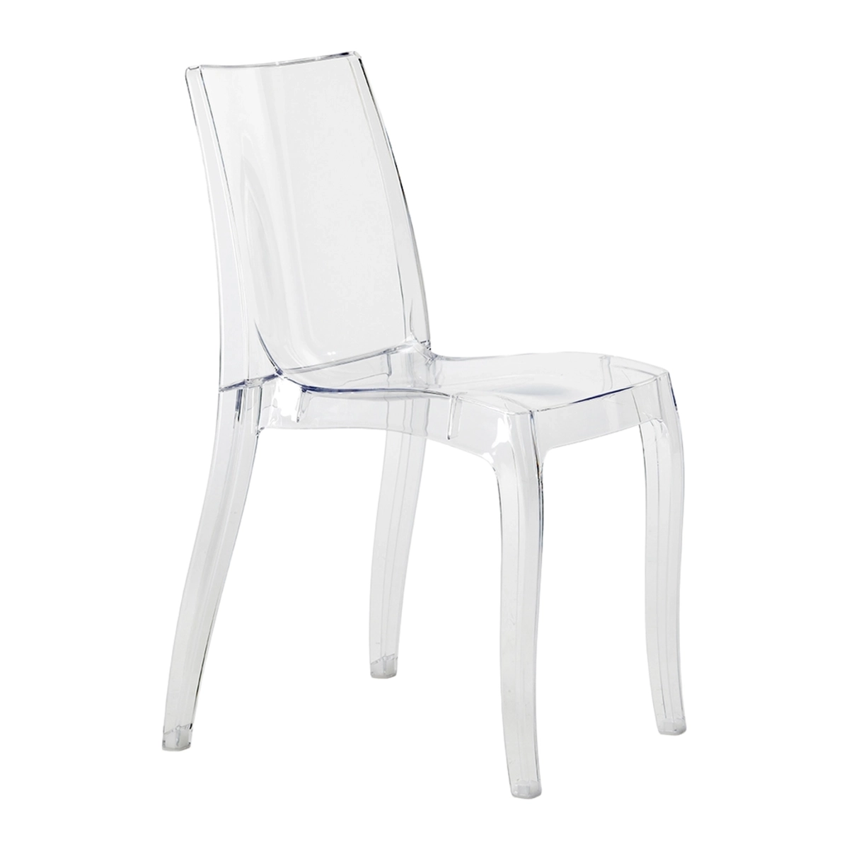 Grand Soleil Cristal Light Stackable Transparent Polycarbonate Chair — 1