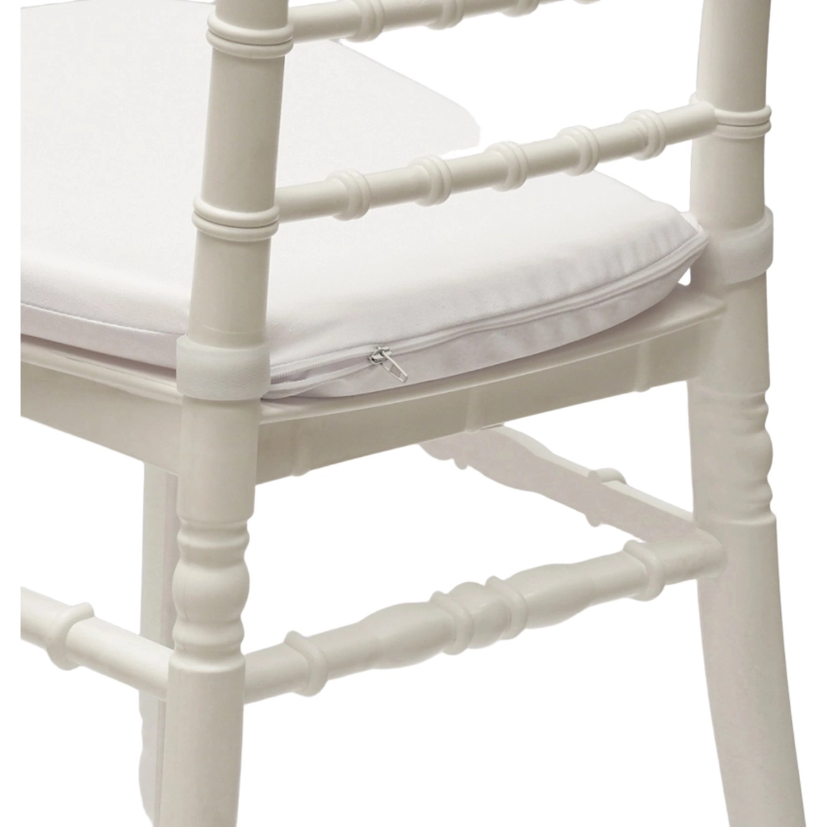 Set of 20 white removable padded cushions for Chiavarina Napoleon chair — 4